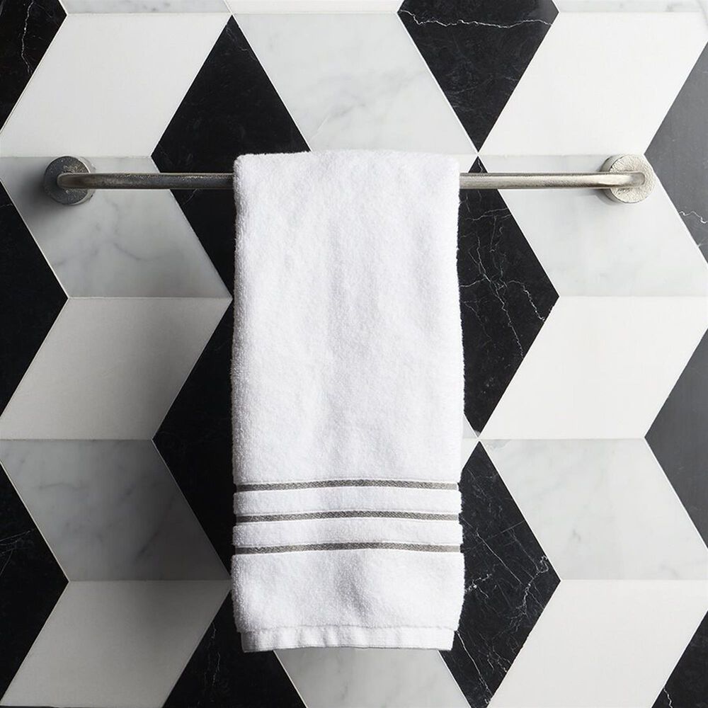 Soho Studio Pari Classico Thassos, Nero and Carrara 8" x 9.21" Marble Mosaic Sheet, , large