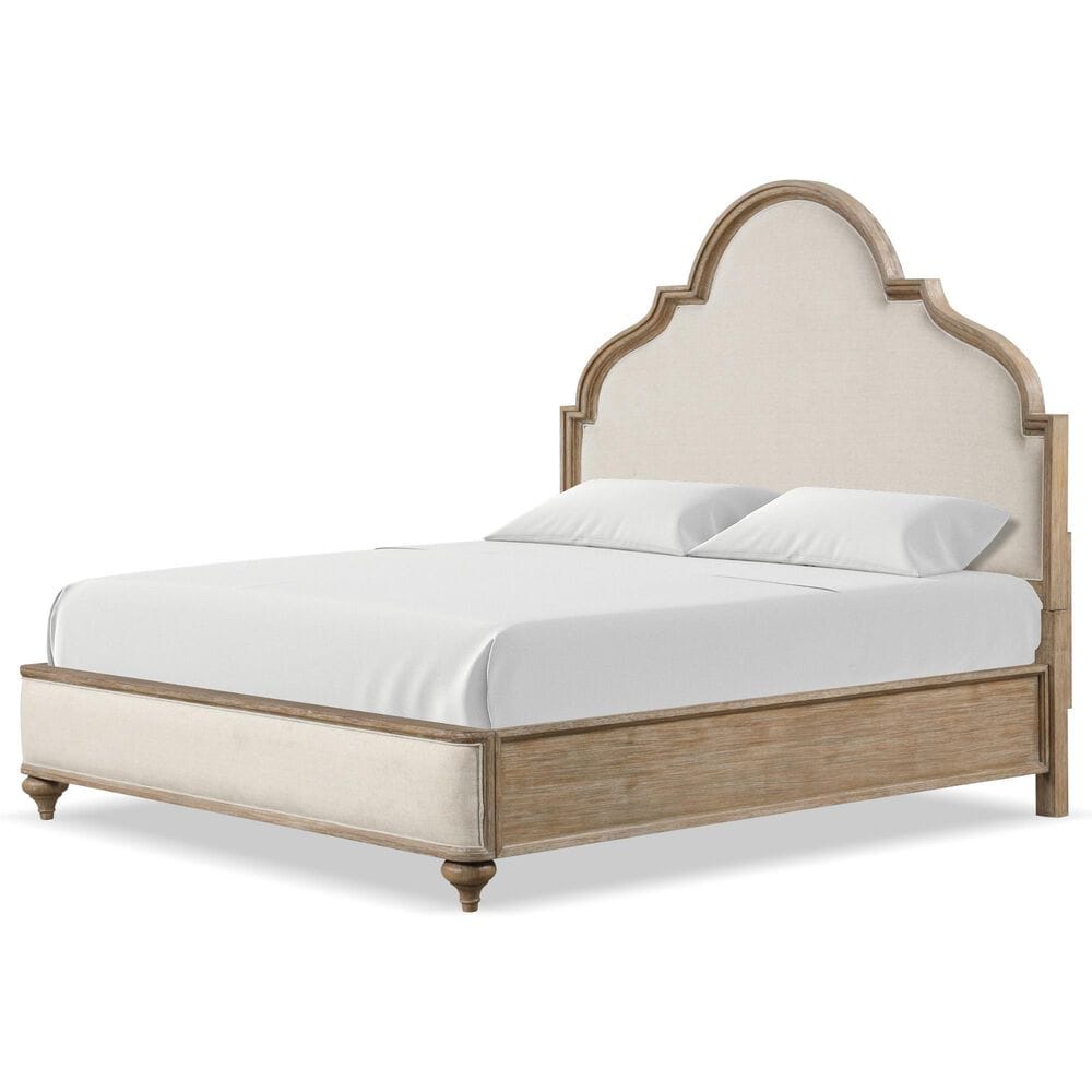 Furniture of America Lyris Queen Panel Bed in Rustic Oak, , large