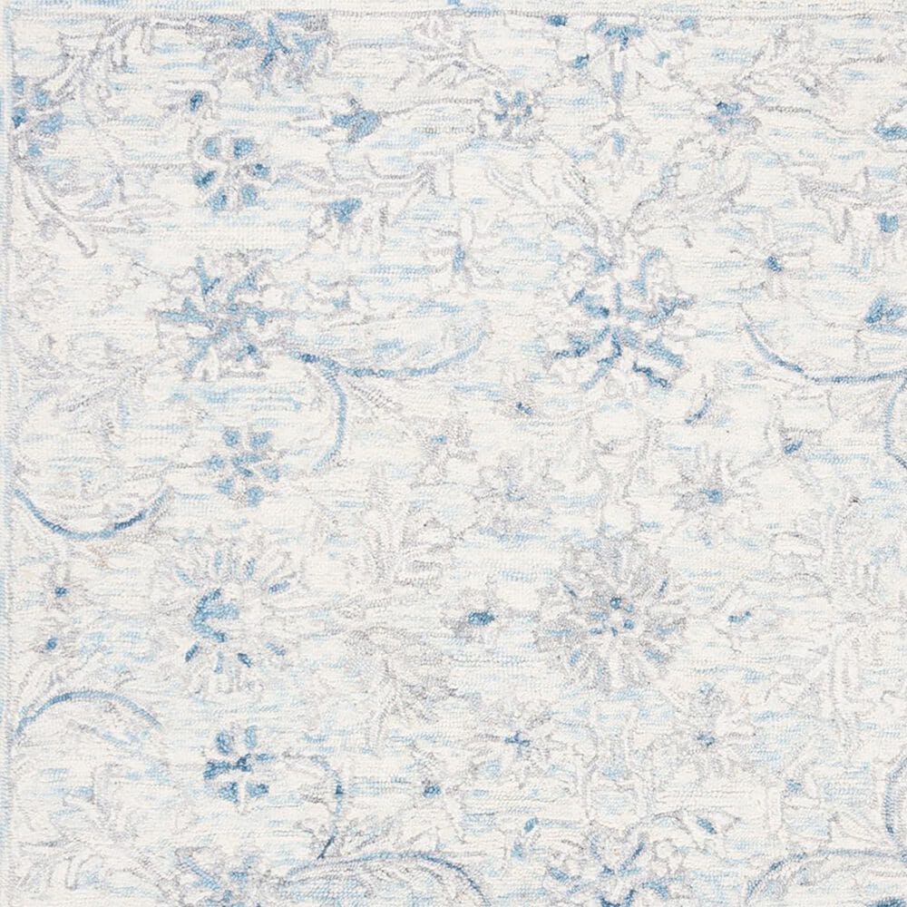 Safavieh Micro-Loop MLP506M 5&#39; x 8&#39; Light Blue and Ivory Area Rug, , large