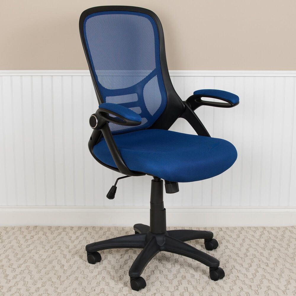 Flash Furniture Swivel Office Chair in Blue, , large
