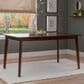 Linon Home Decor Drury Dining Table in Rich Brown - Table Only, , large
