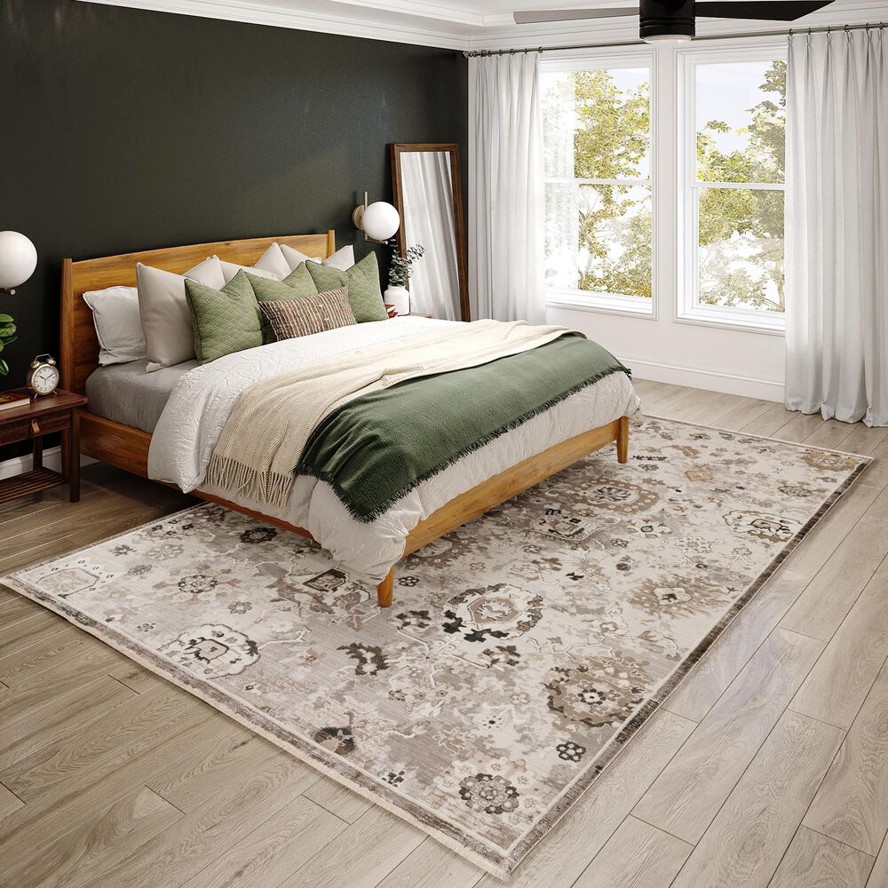 Dalyn Rug Company Antalya AY5 3&#39;3&quot; x 5&#39;3&quot; Silver Area Rug, , large