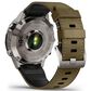 Garmin MARQ 2 Adventurer AMOLED Smartwatch Silver Grade 5 Titanium Bezel Case with Brown Leather Band, , large