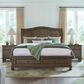 Riva Ridge Oxford Queen Sleigh Storage Bed with Two Nightstands in Cocoa with USB Ports, , large
