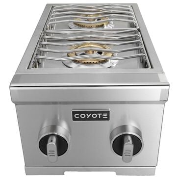 Coyote Outdoor 12" Built-In Double Natural Gas Side Burner in Stainless Steel, , large