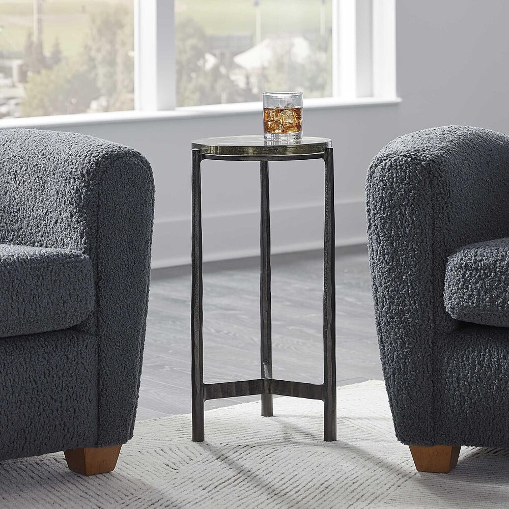Uttermost Eternity Accent Table in Dark Gunmetal, , large