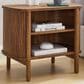 Modway Cadence Open 2 Shelves Nightstand in Walnut, , large