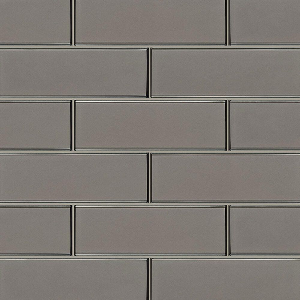 MS International Bevollo Beveled Champagne 4" x 12" Glass Tile, , large