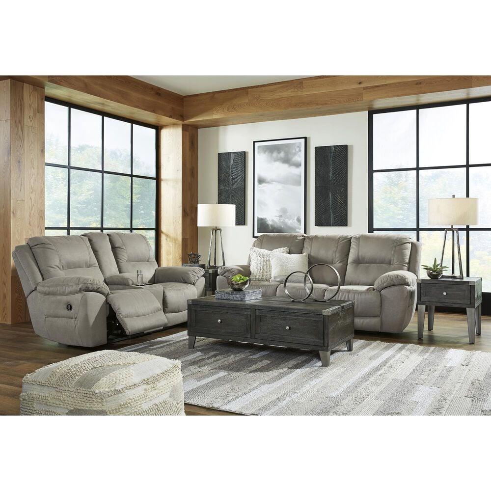 Ashley Next-Gen Gaucho Manual Reclining Loveseat with Console in Putty, , large