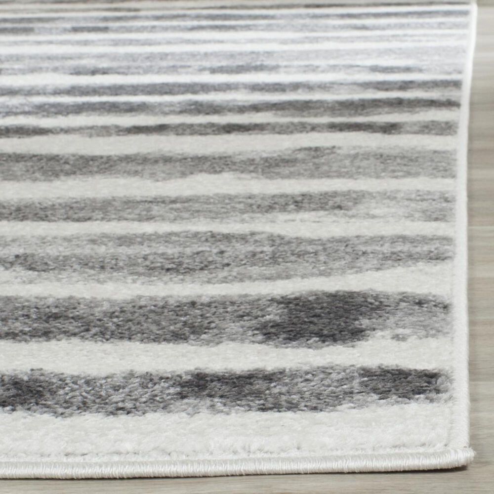 Safavieh Adirondack ADR126N 4&#39; Square Ivory and Charcoal Area Rug, , large