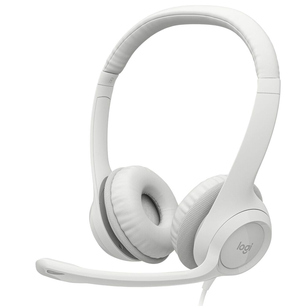 Logitech H390 USB Computer Headset in White, , large