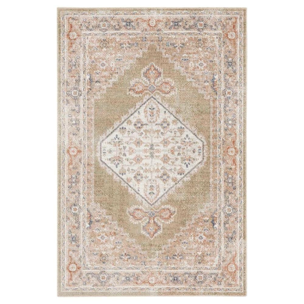 Nourison Astra Machine Washable 2"2" x 4" Sage and Multicolor Area Rug, , large