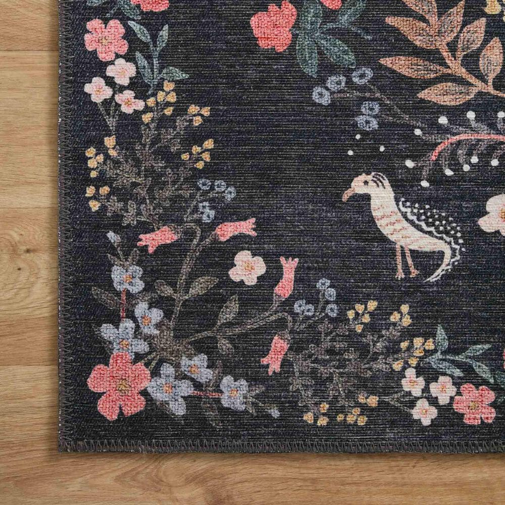 Rifle Paper Co. x Loloi Maison Tuileries 5&#39; x 7&#39;6&quot; Black Area Rug, , large