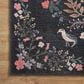 Rifle Paper Co. x Loloi Maison Tuileries 5" x 7"6" Black Area Rug, , large