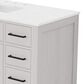 Lexora Home Abbey 48" Single Bathroom Vanity in White Oak with 2 cm White Carrara Marble Top and Rectangular Sink, , large