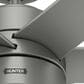 Hunter Solaria 72" Outdoor Ceiling Fan with LED Light in Matte Silver, , large