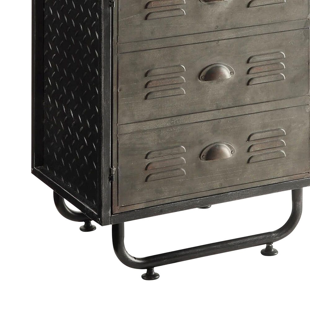 4D Concepts Locker Bookcase in Natural, Black and Grey, , large