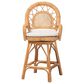 Baxton Studio Adam Swivel Counter Stool in Light Honey, , large
