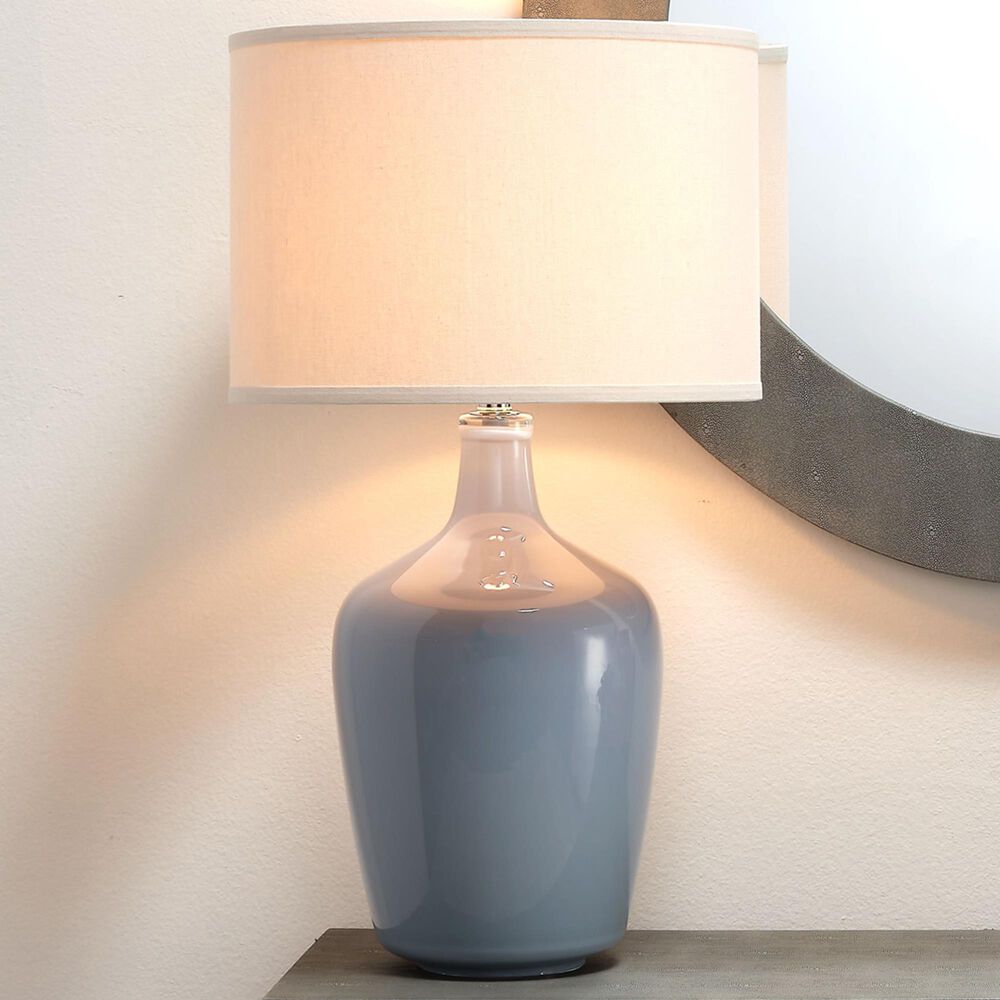 Splendor Living Plum Jar Table Lamp in Dove grey Nebraska Furniture Mart