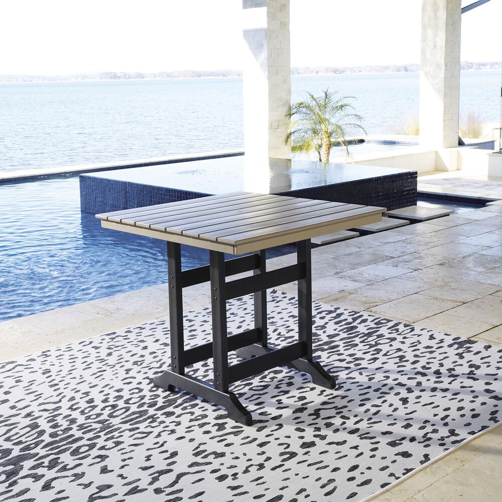 Ashley Fairen Trail Patio Counter Table in Brown and Black, , large