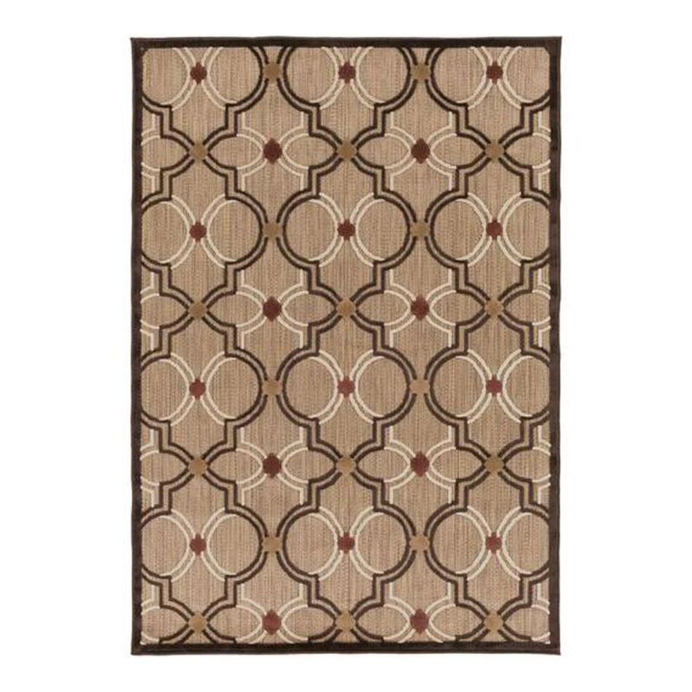 Surya Portera PRT-1049 4"7" x 6"7" Khaki/Brown/Wheat Area Rug, , large