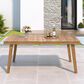 Hearth and Haven Outdoor Rectangular Dining Table in Brown - Table Only, , large