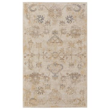 Feizy Rugs Camellia 4"3" x 6"3" Ivory and Gray Area Rug, , large