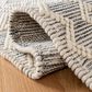 Safavieh Natura NAT353A 11" x 15" Ivory and Black Area Rug, , large