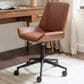 Zuo Modern Maker Office Chair with Brown Faux Leather in Black, , large