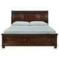 Ashley Porter King Sleigh Storage Bed in Rustic Brown, , large