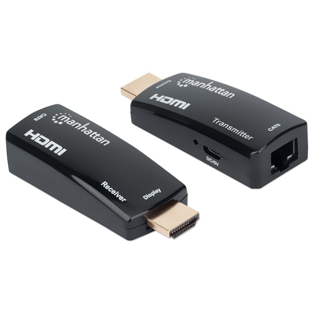 Manhattan 1080p Compact HDMI over Ethernet Extender Kit, , large
