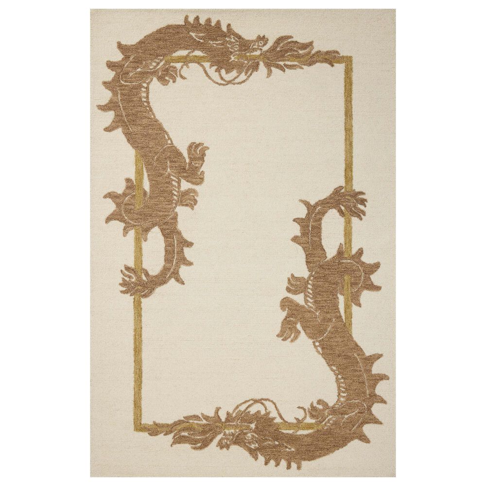 Loloi Romi Ivory and Spice 5" x 7"6" Area Rug, , large