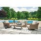 Ashley Beachcroft Patio Rectangular Cocktail Table in Beige, , large