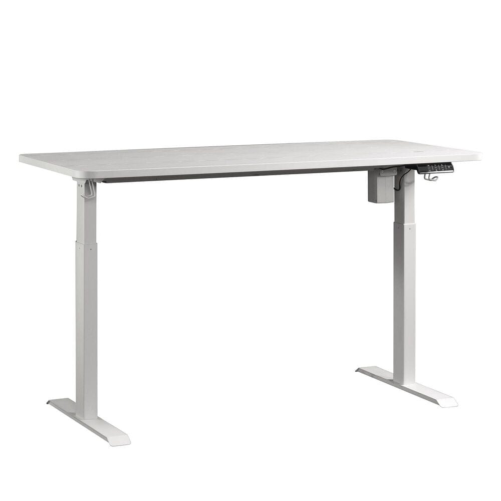 Sauder 60" Sit/Stand Desk in White, , large