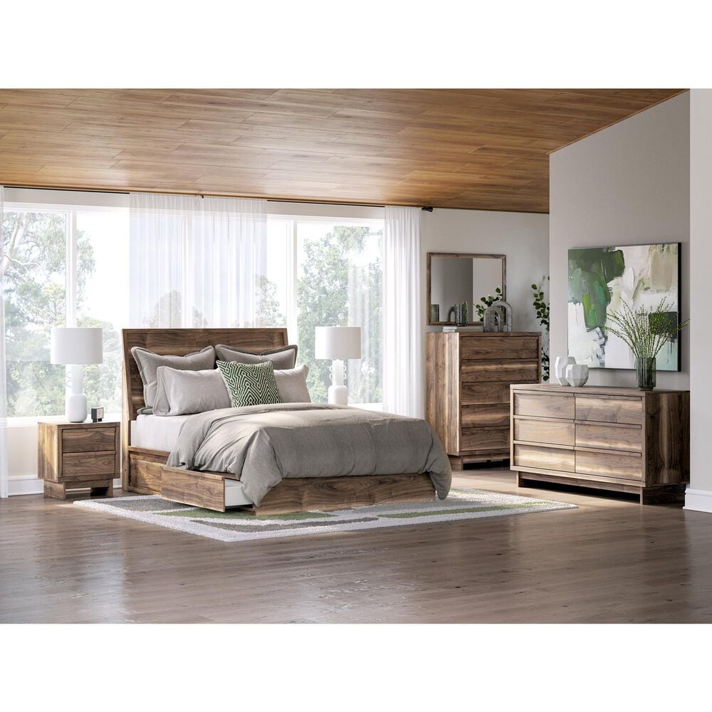 Ashley Chirason Dresser Mirror in Warm Natural Brown, , large