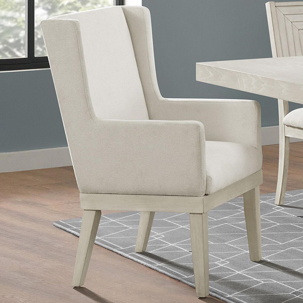 Mayberry Hill Avalanche Arm Chair in Antique White, , large