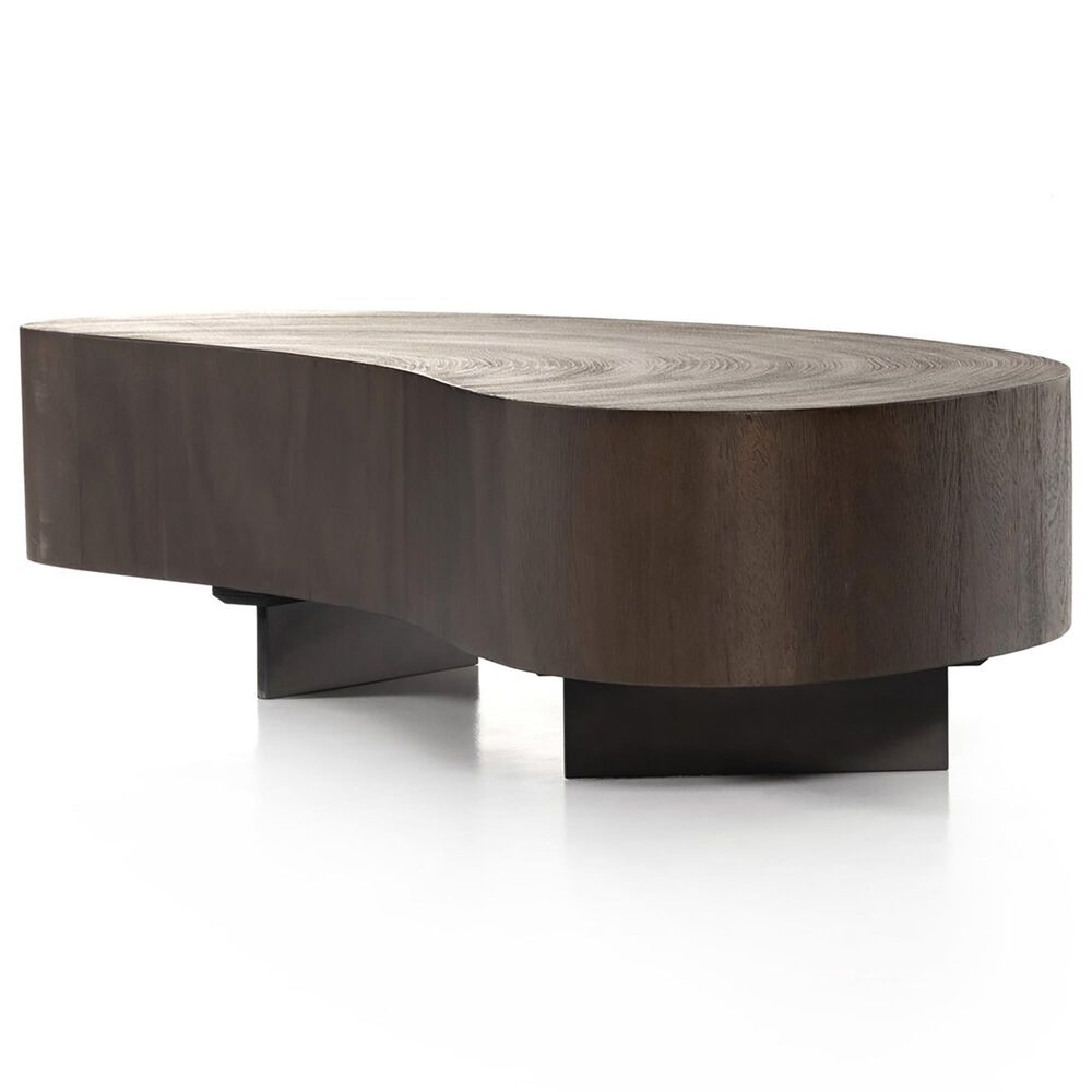 Four Hands Avett Short Coffee Table in Smoked Guanacaste and Dark Gunmetal, , large