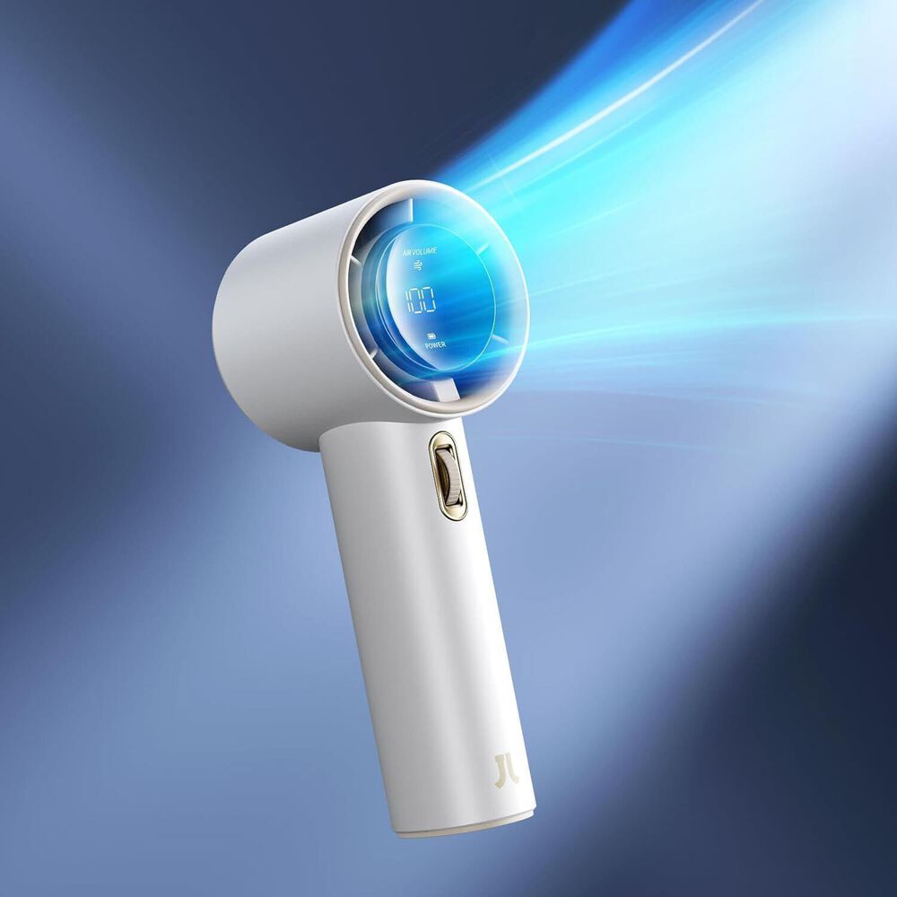 Jisulife Handheld Personal Fan in White, , large