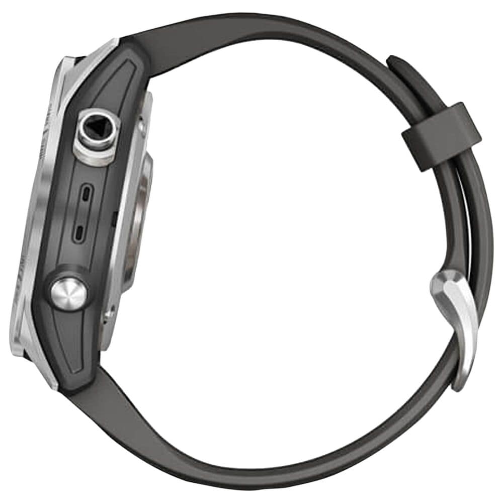 Garmin Fenix 7S Standard Edition Smartwatch in Silver with Graphite Band, , large