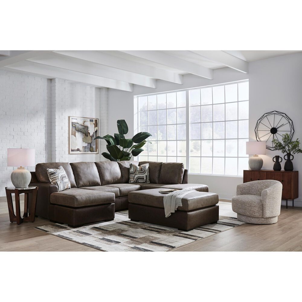 Ashley Castille Way Oversized Accent Ottoman in Fossil, , large