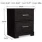 Ashley Belachime 5 Piece King Panel Bedroom Set in Dark Charcoal, , large