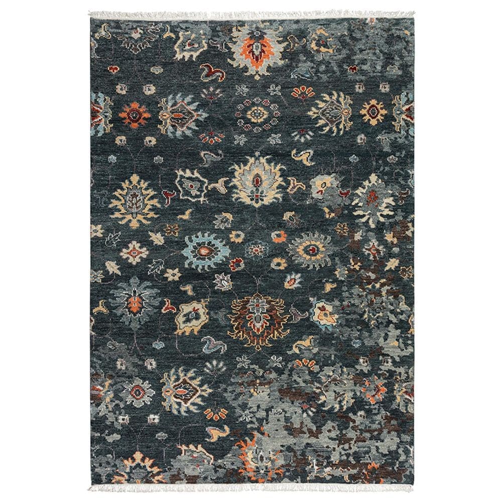 RIZZY Envision Bulbs Leaves 2" x 3" Charcoal Area Rug, , large