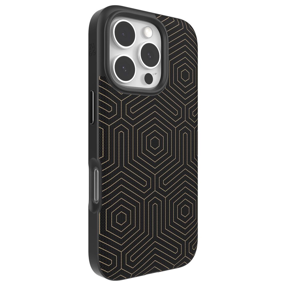 Zagg London Snap MagSafe Case for Apple iPhone 16 Pro in Black Hexagon, , large