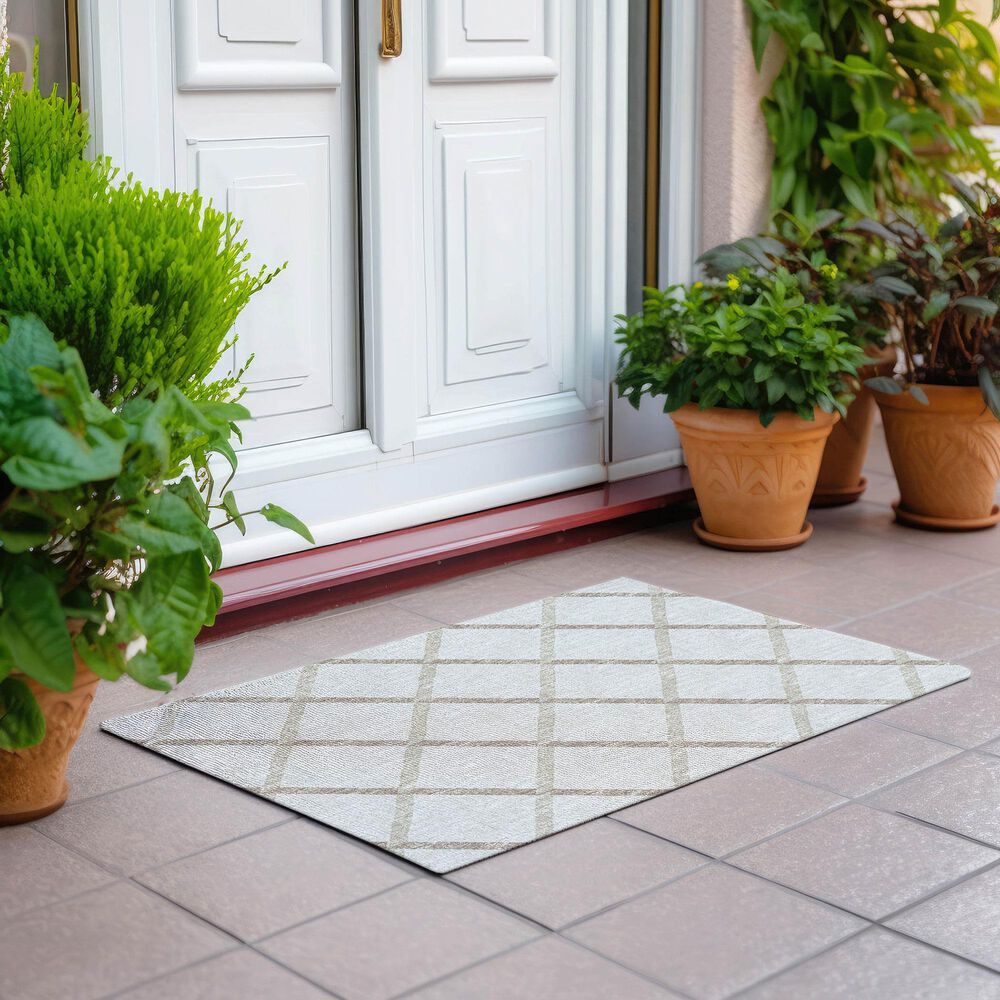 Dalyn Rug Company York 1&#39;8&quot; x 2&#39;6&quot; Ivory Indoor/Outdoor Area Rug, , large