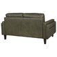 Chateau d"Ax 4-Piece Stationary Leather Living Room Set in Olive Green, , large