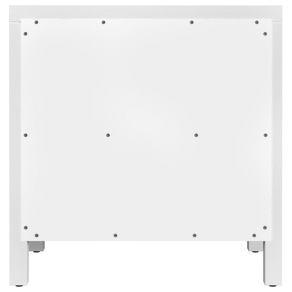 Butler Specialty Company Nora 3 Drawer Nightstand in Textured White, , large