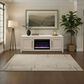 Legends Home The Cove 72" Fireplace Console with Fireplace Insert in Khaki, , large
