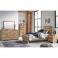 Ashley Hyanna Bedroom Mirror in Golden Rustic, , large