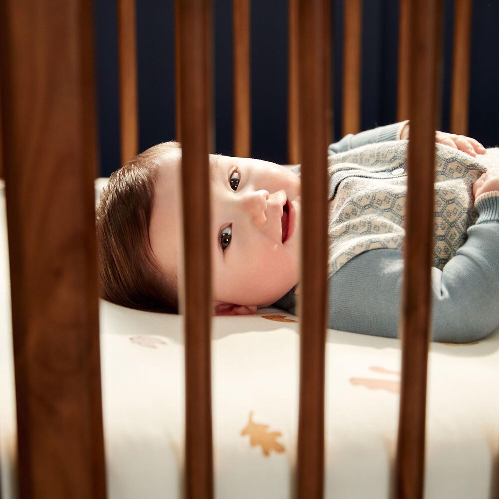Maxi Cosi Embraced Forms Convertible Crib and Dresser 2-Piece Nursery Set in Chestnut, , large
