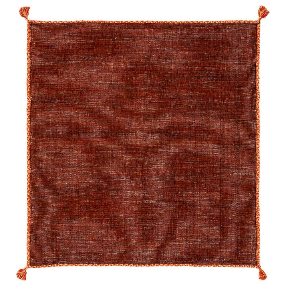 Safavieh Montauk 5" Square Orange and Black Area Rug, , large